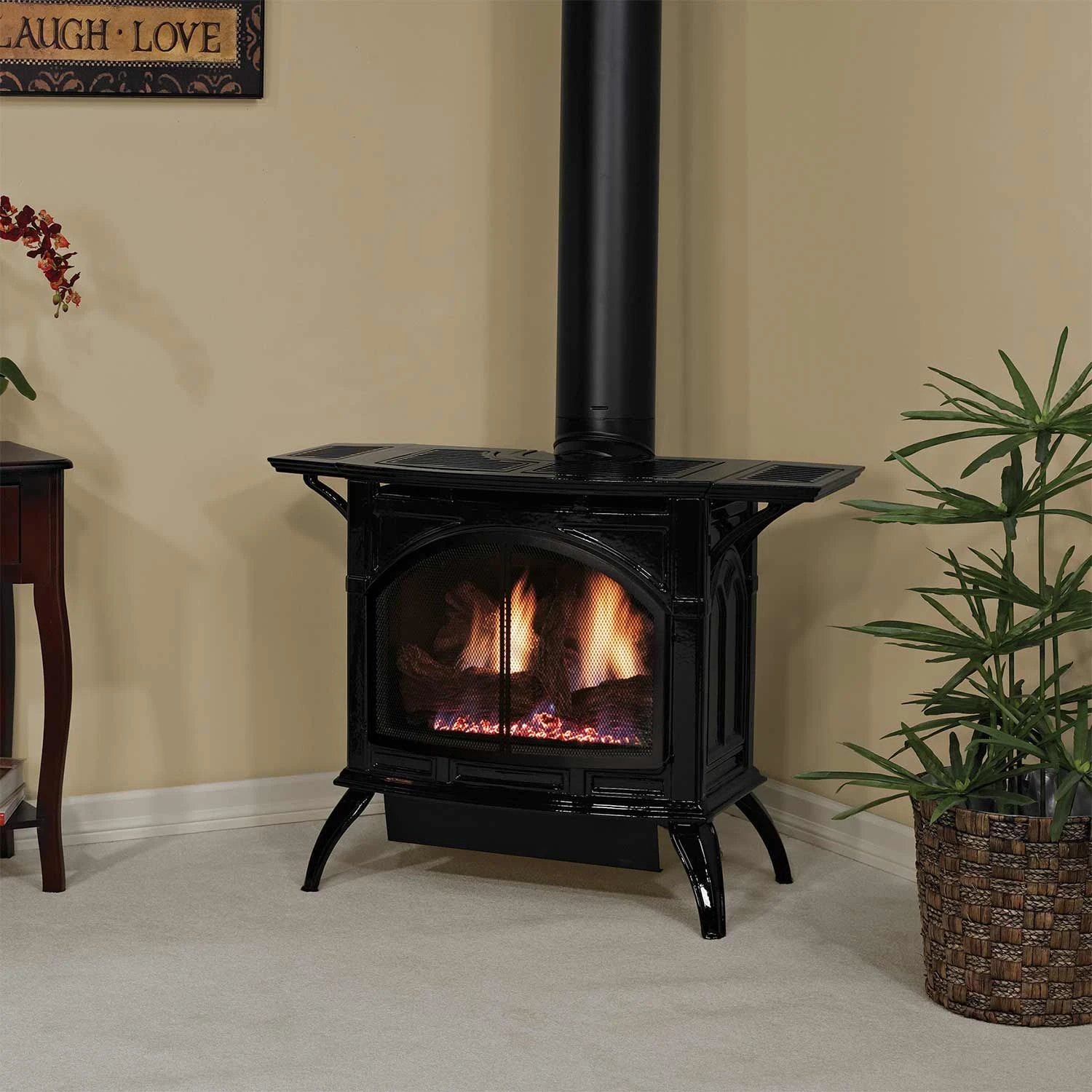 Empire White Mountain Hearth DVP30CC Direct-Vent Cast Iron Stove With Slope Glaze Burner, 30-Inches 4 Empire White Mountain Hearth DVP30CC Direct-Vent Cast Iron Stove With Slope Glaze Burner, 30-Inches - Image 2