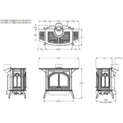 Empire White Mountain Hearth DVP30CC Direct-Vent Cast Iron Stove With Slope Glaze Burner, 30-Inches 17 Empire White Mountain Hearth DVP30CC Direct-Vent Cast Iron Stove With Slope Glaze Burner, 30-Inches -Lennox Fires Shop dvp30cc specs