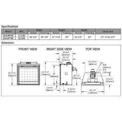 Napoleon DX42TRE Ascent Deep X Electronic Ignition Direct Vent Gas Fireplace With Blower, Remote And Log Set 19 Napoleon DX42TRE Ascent Deep X Electronic Ignition Direct Vent Gas Fireplace With Blower, Remote And Log Set -Lennox Fires Shop dx42ntre specs a 01 22