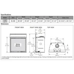 Napoleon E36NTE Elevation Series Electronic Ignition 36-Inch Direct Vent Gas Fireplace 23 Napoleon E36NTE Elevation Series Electronic Ignition 36-Inch Direct Vent Gas Fireplace -Lennox Fires Shop e36xt config g 08 22