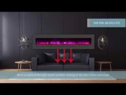 Amantii WM-FML Wall Mount/Built-In Electric Fireplace With Steel Surround 11 Amantii WM-FML Wall Mount/Built-In Electric Fireplace With Steel Surround -Lennox Fires Shop e3NezkB Dgc 158