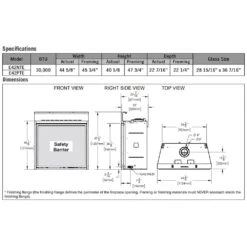 Napoleon E42xTE Elevation Series Electronic Ignition 42-Inch Direct Vent Gas Fireplace 23 Napoleon E42xTE Elevation Series Electronic Ignition 42-Inch Direct Vent Gas Fireplace -Lennox Fires Shop e42xt config spec a 08 22