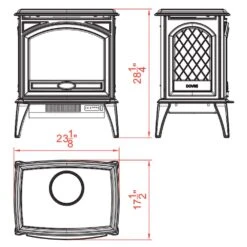 Sierra Flame By Amantii Freestand 50-Inch Cast Iron Electric Fireplace -Lennox Fires Shop e50 specs 04 20