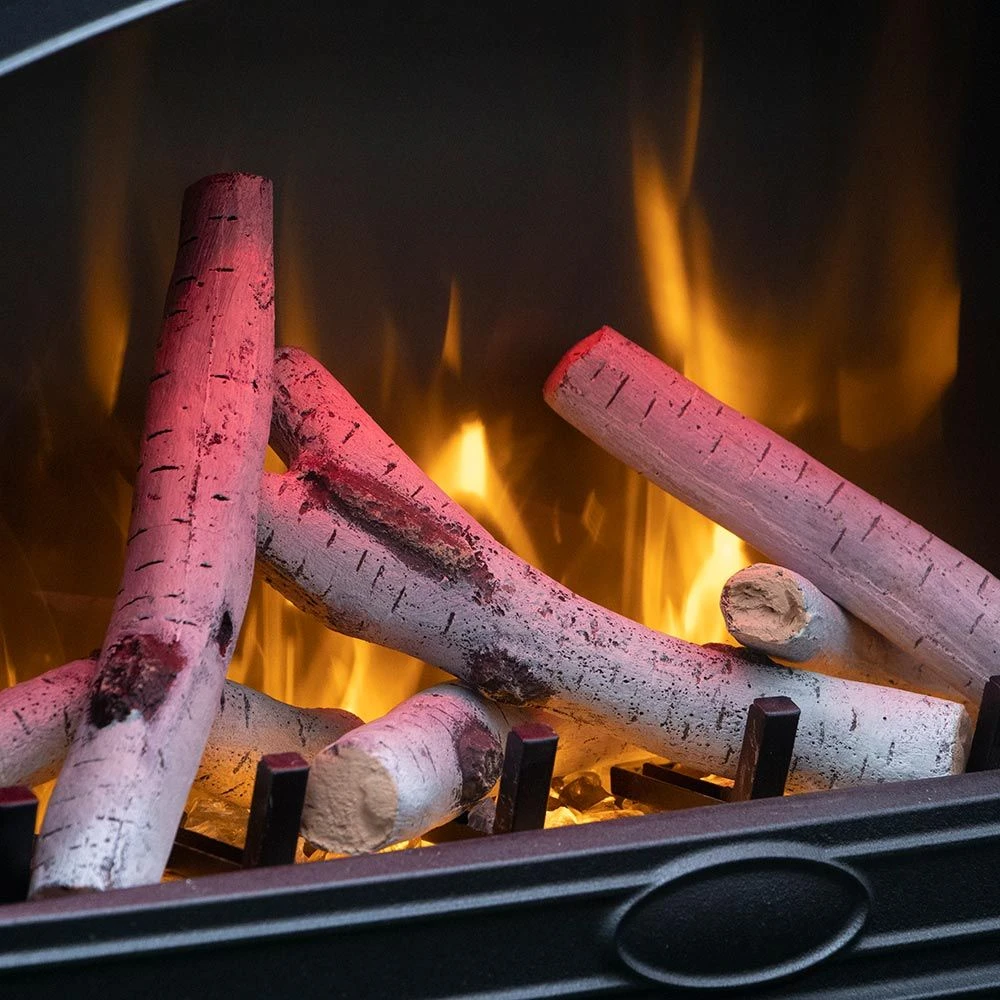 Sierra Flame By Amantii E70-NA Freestand Series Cast Iron 70-Inch Electric Fireplace With Logs 5 Sierra Flame By Amantii E70-NA Freestand Series Cast Iron 70-Inch Electric Fireplace With Logs - Image 3