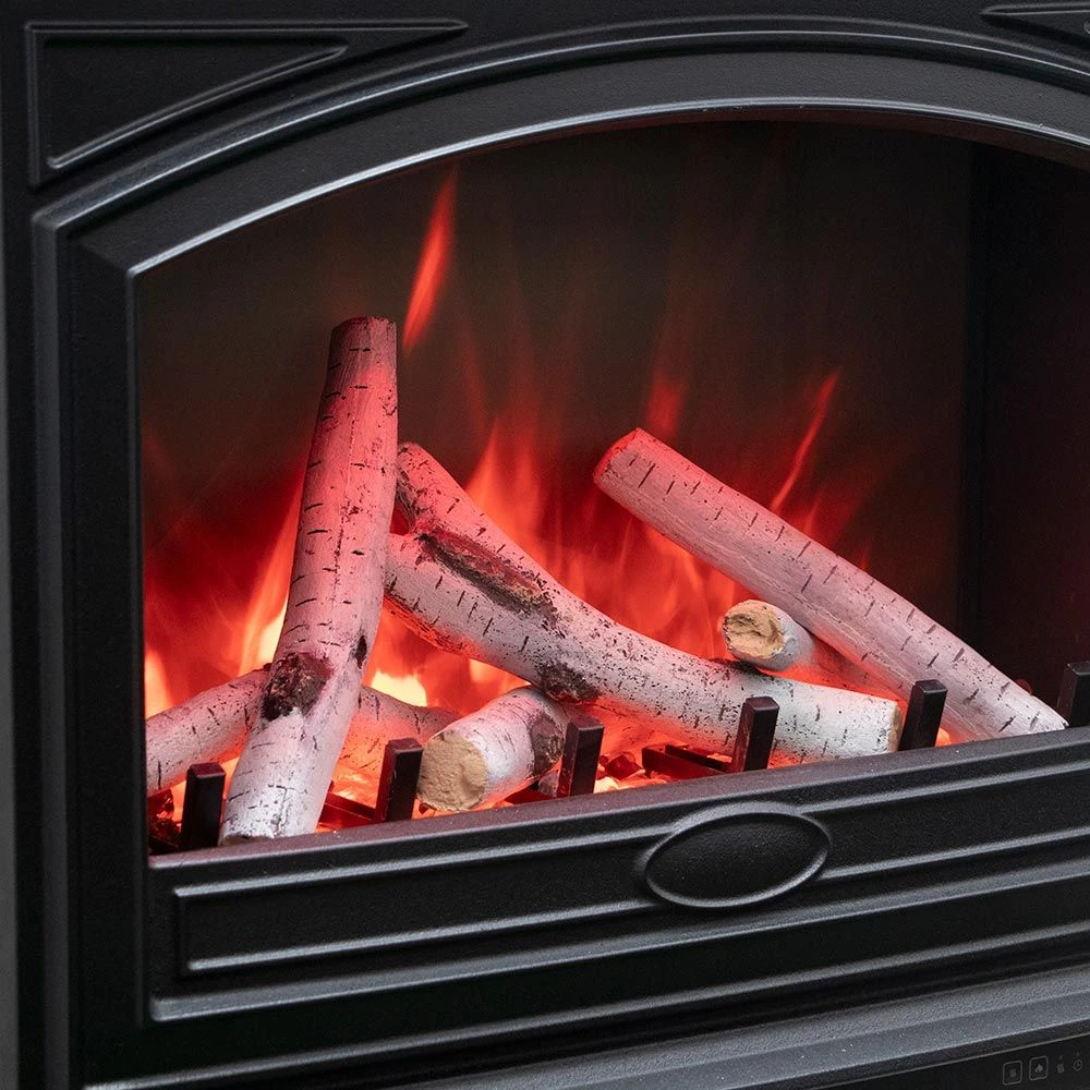 Sierra Flame By Amantii E70-NA Freestand Series Cast Iron 70-Inch Electric Fireplace With Logs 6 Sierra Flame By Amantii E70-NA Freestand Series Cast Iron 70-Inch Electric Fireplace With Logs - Image 4