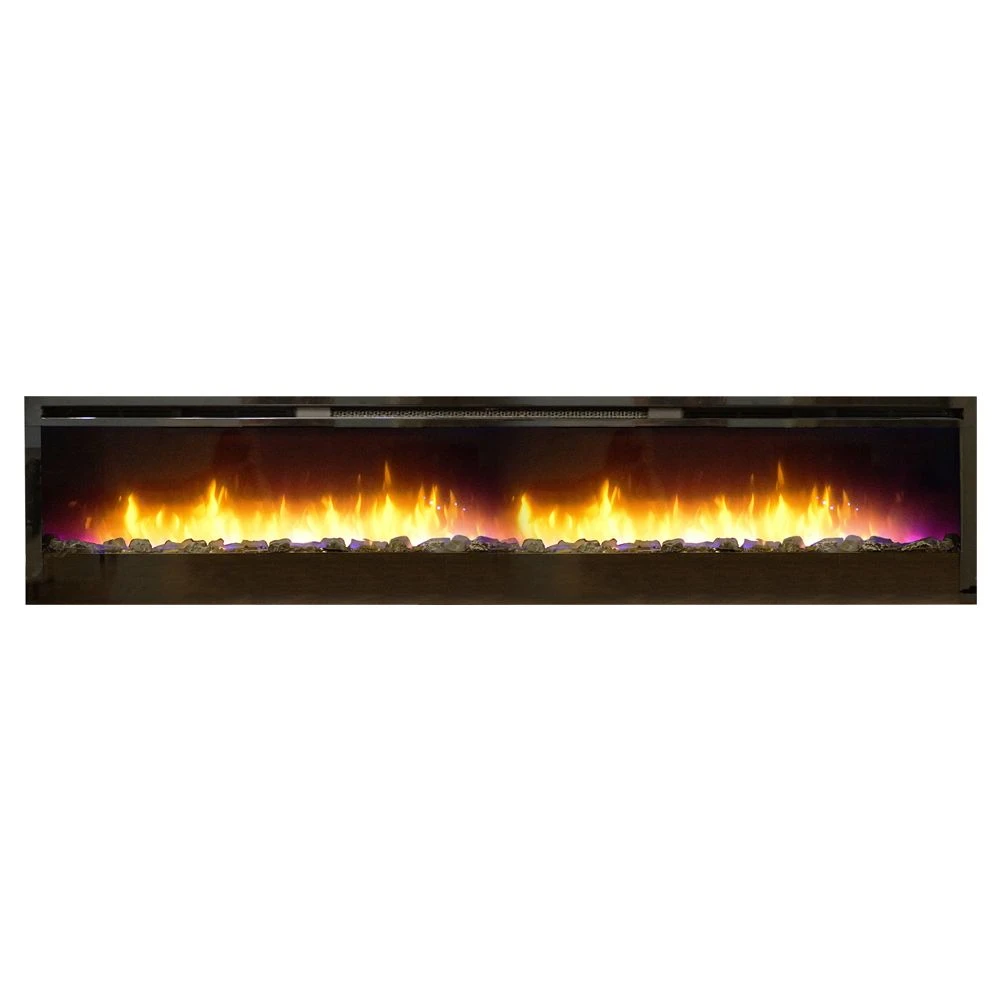 Empire White Mountain Hearth EBL74 Nexfire 74-Inch Linear Electric Fireplace With LED Lights, Remote And Crushed Glass 3 Empire White Mountain Hearth EBL74 Nexfire 74-Inch Linear Electric Fireplace With LED Lights, Remote And Crushed Glass