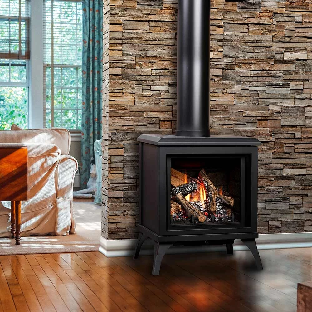 Kingsman FDV200S 23-Inch Freestanding Direct Vent Gas Stove With Log Set 4 Kingsman FDV200S 23-Inch Freestanding Direct Vent Gas Stove With Log Set - Image 2