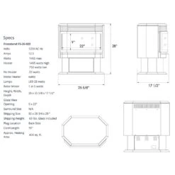 Sierra Flame By Amantii Freestand 26-Inch Smart Electric Fireplace 13 Sierra Flame By Amantii Freestand 26-Inch Smart Electric Fireplace -Lennox Fires Shop fs 26 922 f 07 22
