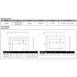 Napoleon GDIX4N-1 Oakville Series Electronic Ignition Direct Vent Gas Fireplace Insert 16 Napoleon GDIX4N-1 Oakville Series Electronic Ignition Direct Vent Gas Fireplace Insert -Lennox Fires Shop gdix4 specs