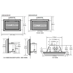Napoleon GDIZC-NSB Inspiration ZC Series Millivolt Ignition Direct Vent Gas Fireplace Insert 15 Napoleon GDIZC-NSB Inspiration ZC Series Millivolt Ignition Direct Vent Gas Fireplace Insert -Lennox Fires Shop gdizc dimensions 12 19