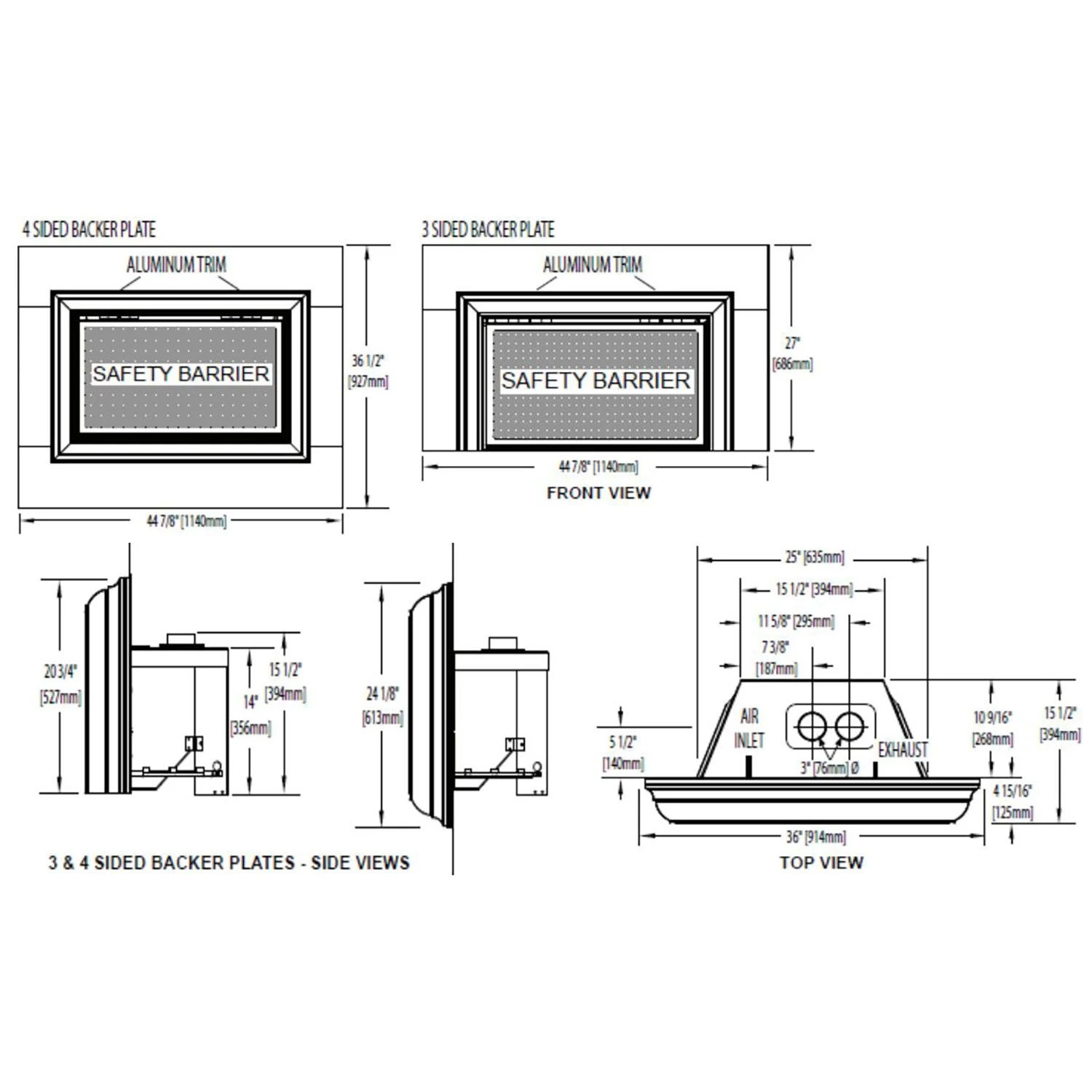 Napoleon GDIZC-NSB Inspiration ZC Series Millivolt Ignition Direct Vent Gas Fireplace Insert 9 Napoleon GDIZC-NSB Inspiration ZC Series Millivolt Ignition Direct Vent Gas Fireplace Insert - Image 7