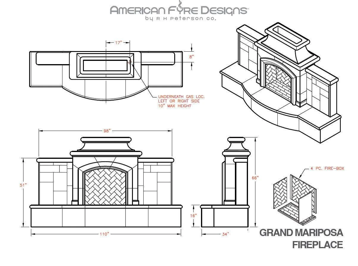 American Fyre Designs Grand Mariposa Outdoor Gas Fireplace 10 American Fyre Designs Grand Mariposa Outdoor Gas Fireplace - Image 8