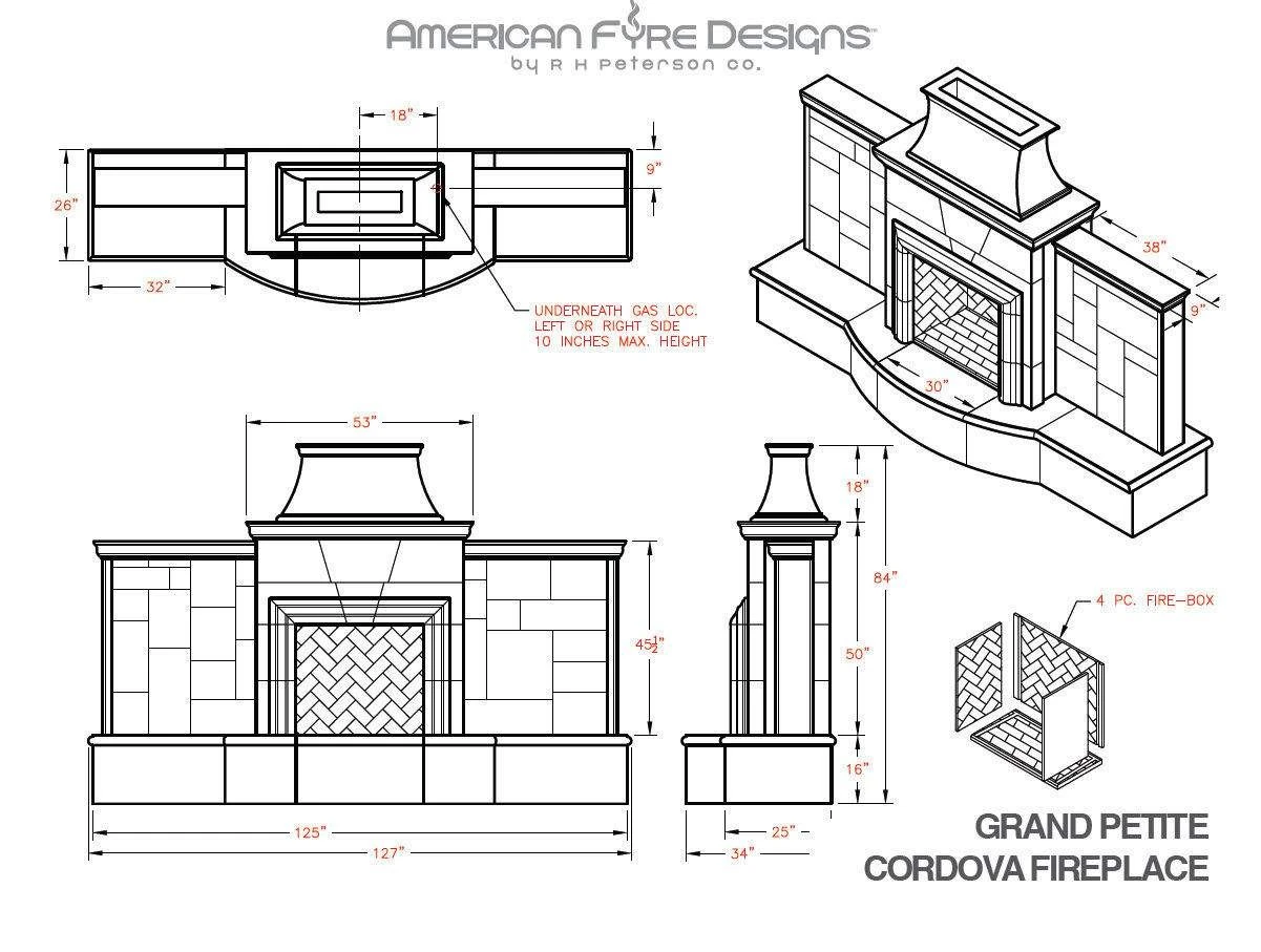 American Fyre Designs Grand Petite Cordova Outdoor Gas Fireplace 10 American Fyre Designs Grand Petite Cordova Outdoor Gas Fireplace - Image 8