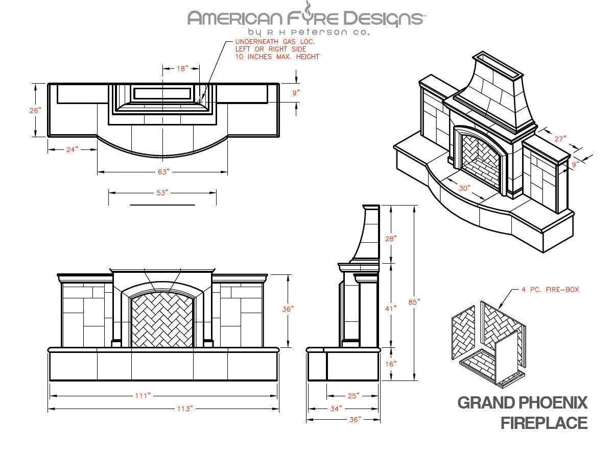 American Fyre Designs Grand Phoenix Outdoor Gas Fireplace 12 American Fyre Designs Grand Phoenix Outdoor Gas Fireplace - Image 10