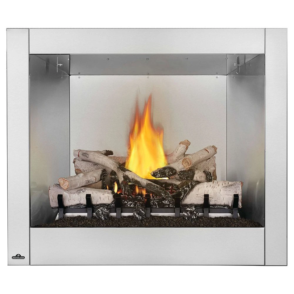 Napoleon GSS36CFNE Riverside Clean Face Outdoor Electronic Ignition Gas Fireplace With Remote And Log Set 3 Napoleon GSS36CFNE Riverside Clean Face Outdoor Electronic Ignition Gas Fireplace With Remote And Log Set