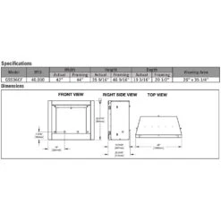 Napoleon GSS36CFNE Riverside Clean Face Outdoor Electronic Ignition Gas Fireplace With Remote And Log Set 21 Napoleon GSS36CFNE Riverside Clean Face Outdoor Electronic Ignition Gas Fireplace With Remote And Log Set -Lennox Fires Shop gss36cfne config spec a 02 22