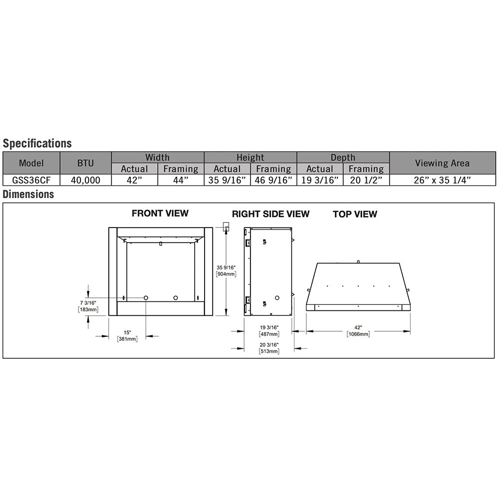 Napoleon GSS36CFNE Riverside Clean Face Outdoor Electronic Ignition Gas Fireplace With Remote And Log Set 12 Napoleon GSS36CFNE Riverside Clean Face Outdoor Electronic Ignition Gas Fireplace With Remote And Log Set - Image 10
