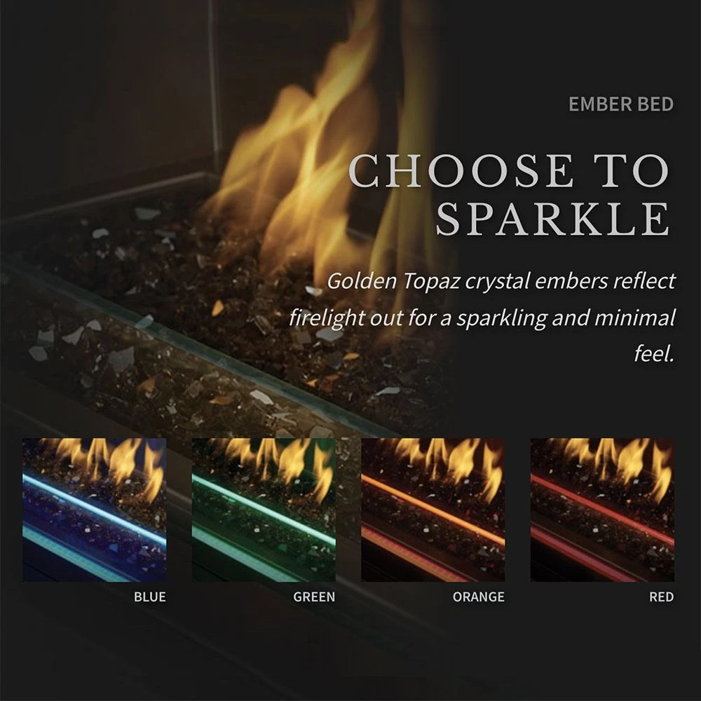 Napoleon GSS48STE Galaxy Linear See-Through Outdoor Electronic Ignition Gas Fireplace With LED Lighting And Remote 9 Napoleon GSS48STE Galaxy Linear See-Through Outdoor Electronic Ignition Gas Fireplace With LED Lighting And Remote - Image 7