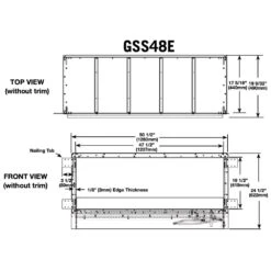 Napoleon GSS48E Galaxy Linear Outdoor Electronic Ignition Gas Fireplace With LED Lighting And Remote 23 Napoleon GSS48E Galaxy Linear Outdoor Electronic Ignition Gas Fireplace With LED Lighting And Remote -Lennox Fires Shop gss48e ls spec a 02 22