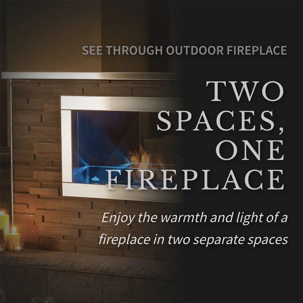 Napoleon GSS48STE Galaxy Linear See-Through Outdoor Electronic Ignition Gas Fireplace With LED Lighting And Remote 5 Napoleon GSS48STE Galaxy Linear See-Through Outdoor Electronic Ignition Gas Fireplace With LED Lighting And Remote - Image 3