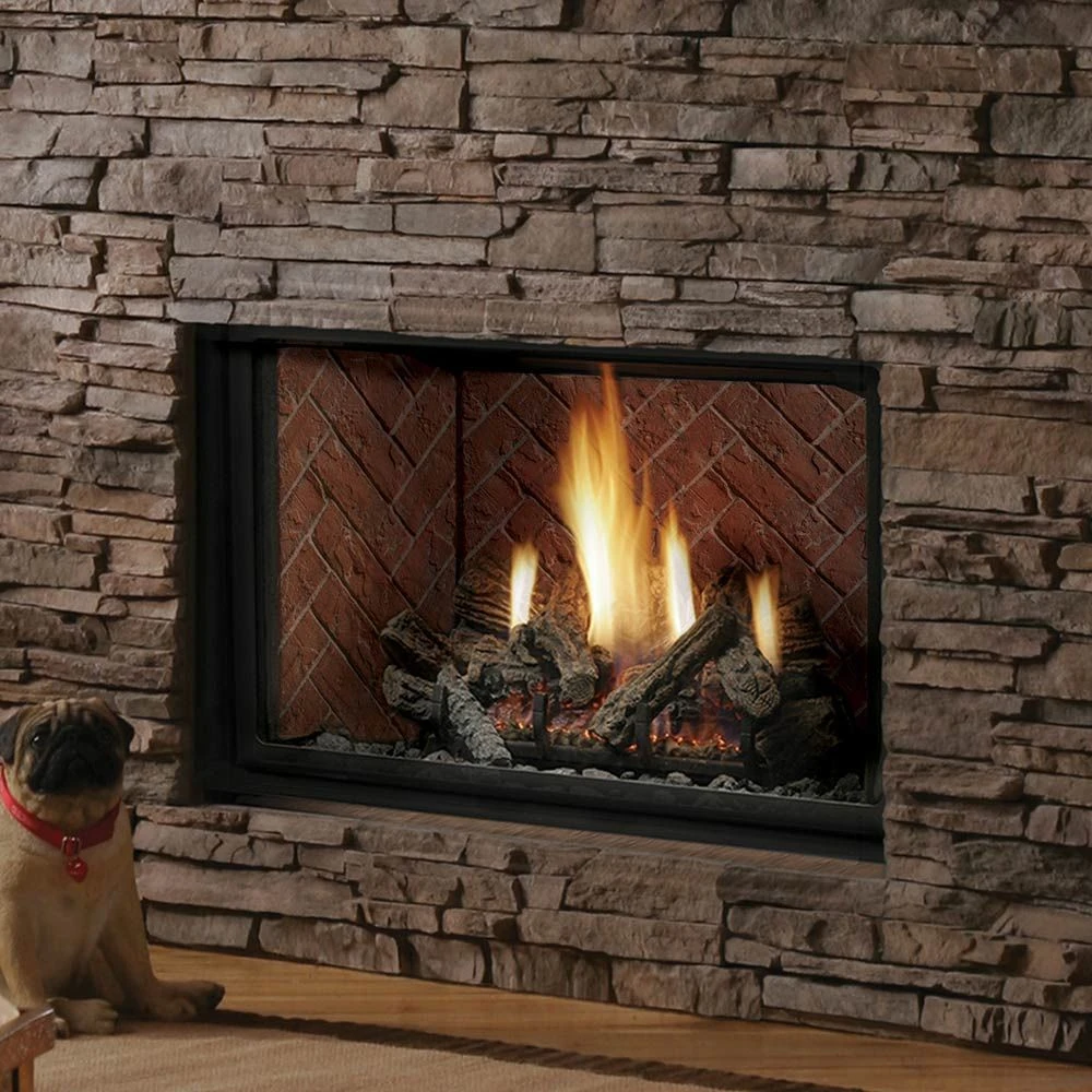 Kingsman HBZDV4228 42-Inch High Capacity Zero Clearance Dual Burner Direct Vent Gas Fireplace With Log Set 4 Kingsman HBZDV4228 42-Inch High Capacity Zero Clearance Dual Burner Direct Vent Gas Fireplace With Log Set - Image 2