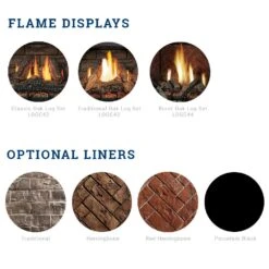 Kingsman HBZDV4228 42-Inch High Capacity Zero Clearance Dual Burner Direct Vent Gas Fireplace With Log Set 9 Kingsman HBZDV4228 42-Inch High Capacity Zero Clearance Dual Burner Direct Vent Gas Fireplace With Log Set -Lennox Fires Shop hbzdv3624n liners media a 10 20 2