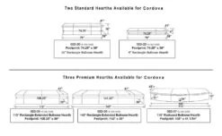 American Fyre Designs Cordova Outdoor Gas Fireplace -Lennox Fires Shop hearth options c rc 1