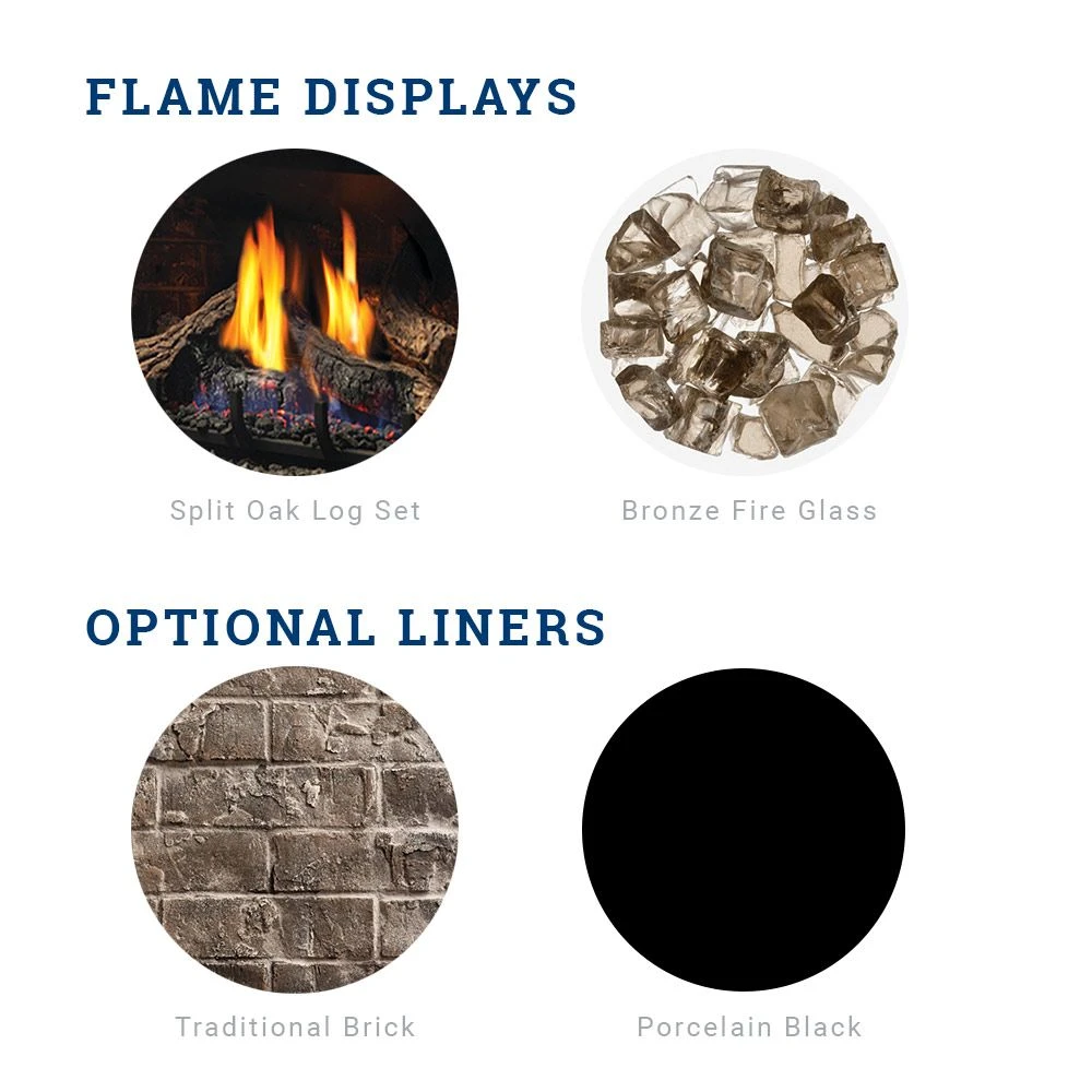 Kingsman IDV26 26-Inch Clean View Direct Vent Gas Fireplace Insert With Media 7 Kingsman IDV26 26-Inch Clean View Direct Vent Gas Fireplace Insert With Media - Image 5