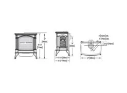 Napoleon Knightsbridge Direct Vent Cast Iron Gas Stove 17 Napoleon Knightsbridge Direct Vent Cast Iron Gas Stove -Lennox Fires Shop knightsbridge dimensions
