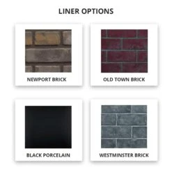 Napoleon GDIX3N-1 Oakville Series Electronic Ignition Direct Vent Gas Fireplace Insert -Lennox Fires Shop liner options 10 19