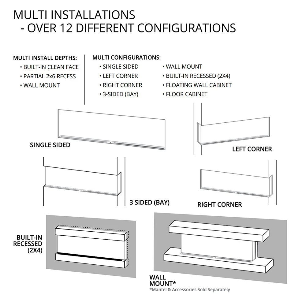 Modern Flames Landscape Pro Multi 120-Inch Three-Sided Built-In Electric Fireplace 5 Modern Flames Landscape Pro Multi 120-Inch Three-Sided Built-In Electric Fireplace - Image 3
