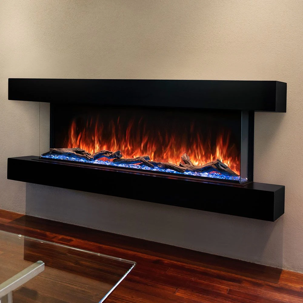 Modern Flames LPM-5616-WMC Landscape Pro Multi 56-Inch Three-Sided Electric Fireplace With Wall Mount Mantel 4 Modern Flames LPM-5616-WMC Landscape Pro Multi 56-Inch Three-Sided Electric Fireplace With Wall Mount Mantel - Image 2
