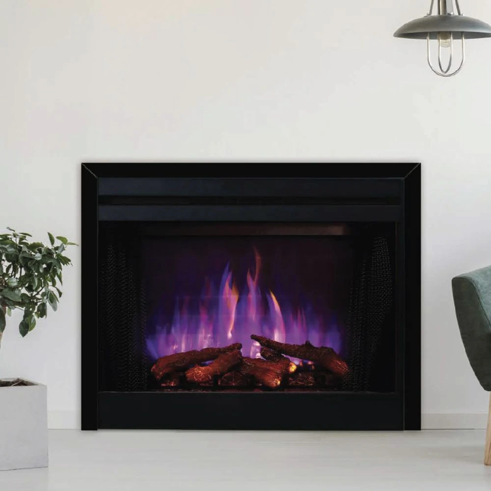 Superior MPE-3x-N Built-In Electric Fireplace With Charred Split Oak Logs And Glowing Ember Bed 4 Superior MPE-3x-N Built-In Electric Fireplace With Charred Split Oak Logs And Glowing Ember Bed - Image 2