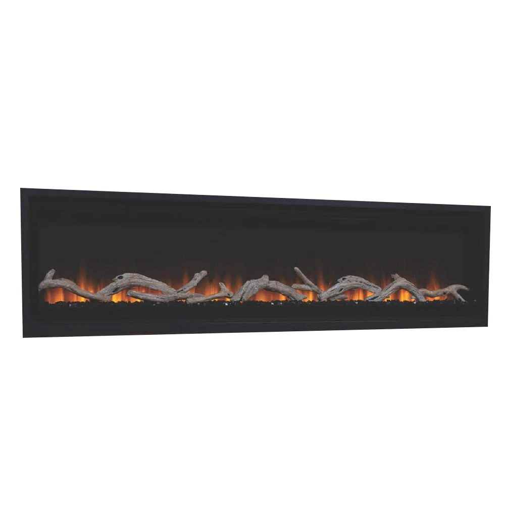Superior MPE-D Built-In Linear Electric Fireplace With Driftwood Logs And Smoked Crystal Ember Bed 3 Superior MPE-D Built-In Linear Electric Fireplace With Driftwood Logs And Smoked Crystal Ember Bed