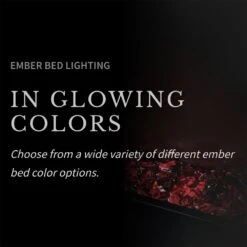 Napoleon NEFB26H Cineview 26-Inch Built-In Electric Fireplace With Logs, Crystal Media And Remote -Lennox Fires Shop nefb26h feat d 02 22 1