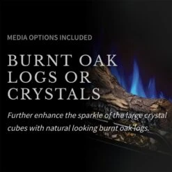 Napoleon NEFB26H Cineview 26-Inch Built-In Electric Fireplace With Logs, Crystal Media And Remote -Lennox Fires Shop nefb26h feat f 02 22 1