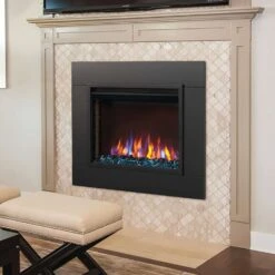 Napoleon NEFB30H Cineview 30-Inch Built-In Electric Fireplace With Logs, Crystal Media And Remote -Lennox Fires Shop nefb26h ls c 02 22