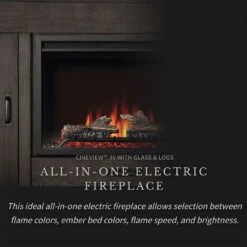 Napoleon NEFP30-3020RK Franklin Electric Fireplace TV Stand With 30-Inch Cineview Firebox 13 Napoleon NEFP30-3020RK Franklin Electric Fireplace TV Stand With 30-Inch Cineview Firebox -Lennox Fires Shop nefp30 3020rk feat a 02 22