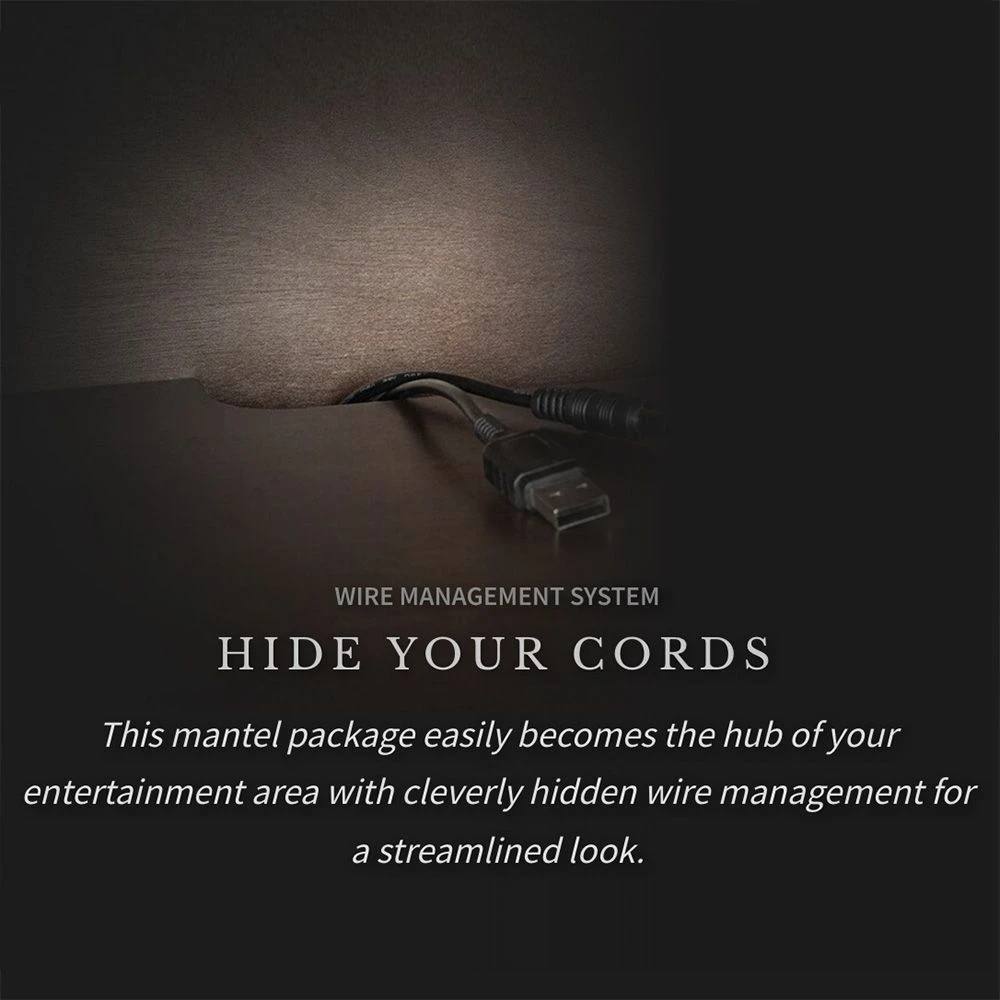 Napoleon NEFP30-3020RK Franklin Electric Fireplace TV Stand With 30-Inch Cineview Firebox 9 Napoleon NEFP30-3020RK Franklin Electric Fireplace TV Stand With 30-Inch Cineview Firebox - Image 7