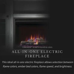 Napoleon NEFP30-3820AW Charlotte Electric Fireplace TV Stand With 30-Inch Cineview Firebox 14 Napoleon NEFP30-3820AW Charlotte Electric Fireplace TV Stand With 30-Inch Cineview Firebox -Lennox Fires Shop nefp30 3820aw feat a 02 22