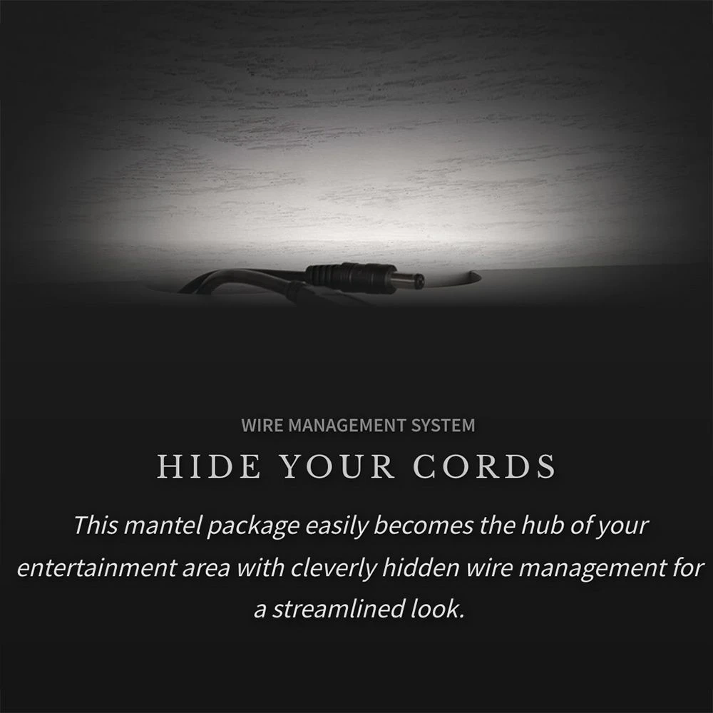 Napoleon NEFP30-3820AW Charlotte Electric Fireplace TV Stand With 30-Inch Cineview Firebox 10 Napoleon NEFP30-3820AW Charlotte Electric Fireplace TV Stand With 30-Inch Cineview Firebox - Image 8