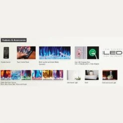 Napoleon NEFP32-5019W-IOT Stylus Cara Elite Wall Mount Electric Fireplace With Remote And Wood Surround -Lennox Fires Shop nefp32 5019w iot o 11 22