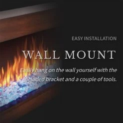 Napoleon NEFP32-5320BW Stylus Steinfeld Wall Mount Electric Fireplace With Remote And Wood Surround -Lennox Fires Shop nefp32 5320bw feat d 02 22