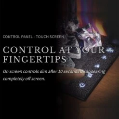 Napoleon NEFP32-5320BW Stylus Steinfeld Wall Mount Electric Fireplace With Remote And Wood Surround -Lennox Fires Shop nefp32 5320bw feat e 02 22