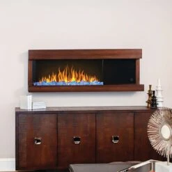 Napoleon NEFP32-5320BW Stylus Steinfeld Wall Mount Electric Fireplace With Remote And Wood Surround -Lennox Fires Shop nefp32 5320bw ls b 02 22