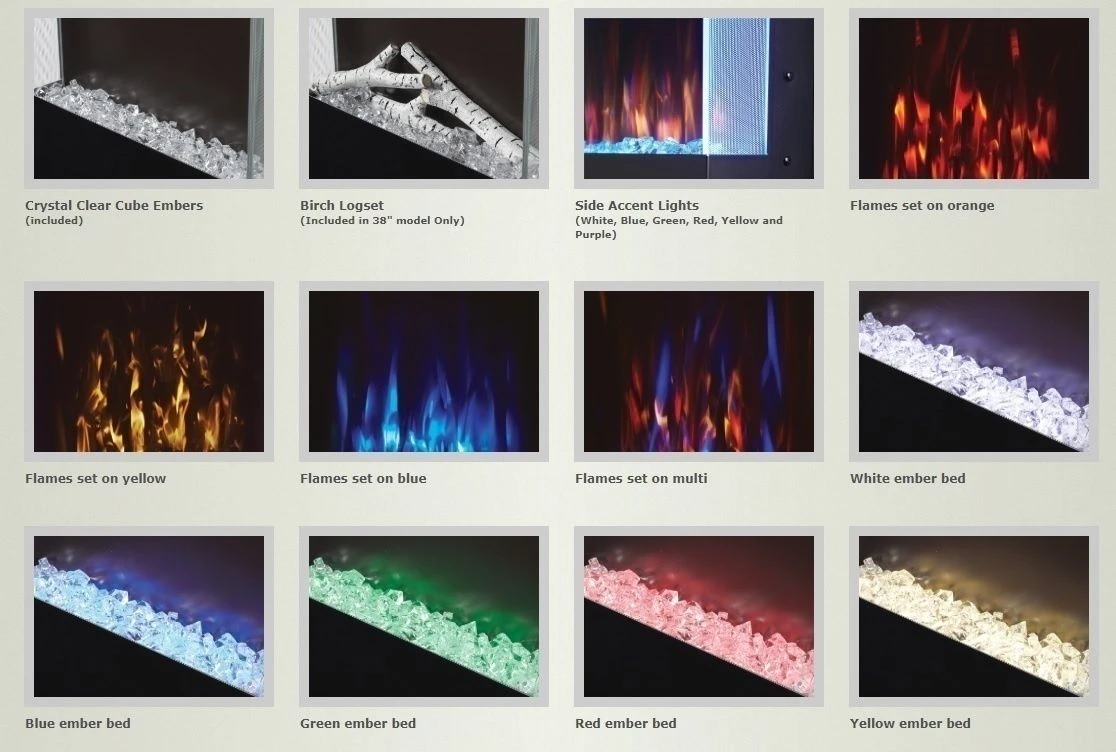 Napoleon NEFVC Allure Series Vertical Wall Mount/Built-In Electric Fireplace 10 Napoleon NEFVC Allure Series Vertical Wall Mount/Built-In Electric Fireplace - Image 8