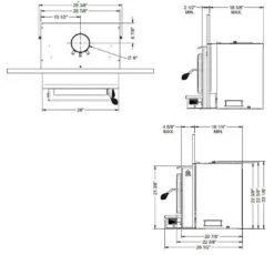 Osburn 2000 Wood Insert -Lennox Fires Shop ob02011 specs