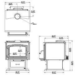 Osburn 3500 Wood Stove With Blower 8 Osburn 3500 Wood Stove With Blower -Lennox Fires Shop ob03500 specs a 10 20