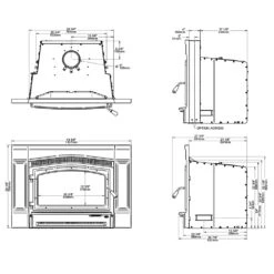Osburn Matrix 2700K Wood Insert With Forever Flex Liner Kit 8 Osburn Matrix 2700K Wood Insert With Forever Flex Liner Kit -Lennox Fires Shop obo2700 specs a 10 20 1