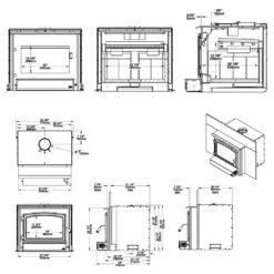 Osburn 3500 Wood Insert 19 Osburn 3500 Wood Insert -Lennox Fires Shop obo3510 specs a 10 20